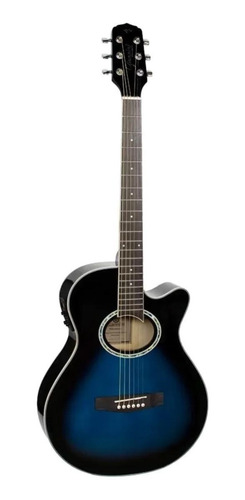 Imagem 1 de 3 de Violão eletroacústico Giannini Performance GSF-1D CEQ dark blue burst