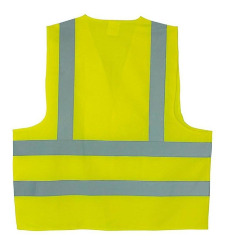 Imagem 3 de 4 de Colete Segurança Refletivo Verde Velcro Cg06 Carbografite