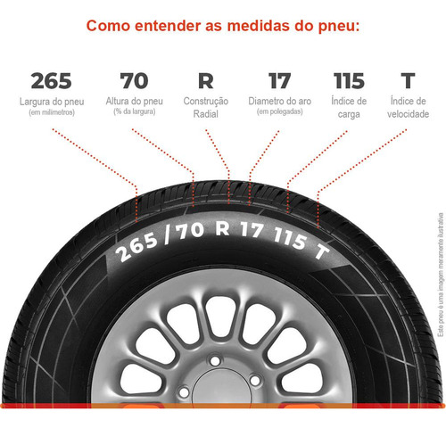 Pneu Aro 17 265/70r17 Duraturn 115t Tl Travia A/t