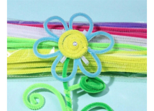 Limpiapipa De Colores 0.6x30cm 30 Und Para Manualidades Colo