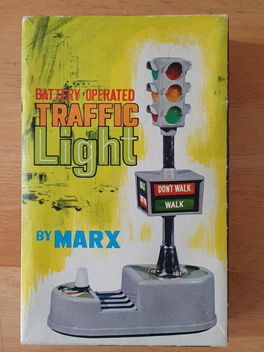 Semáforo Traffic Light By Marx Vintage Con Caja 1960 . (Usado)