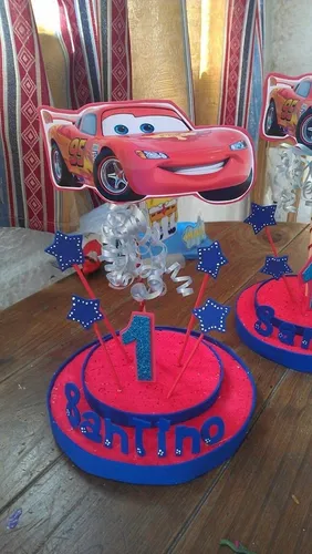 Centros De Mesa Infantiles Super Originales Cars Mickey