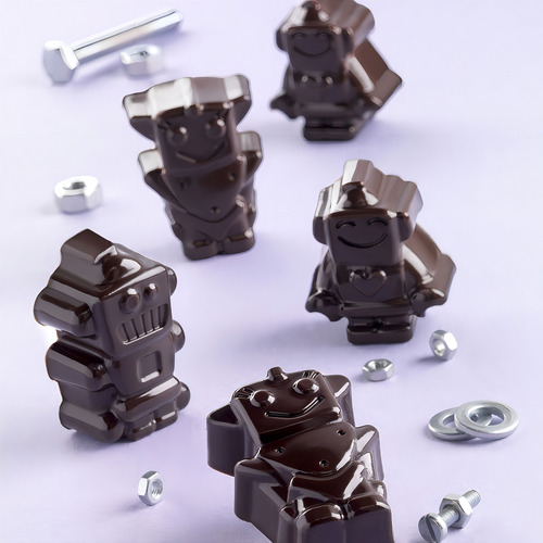 Molde De Silicona Chocolate Silikomart Bombon Robochoc Scg27