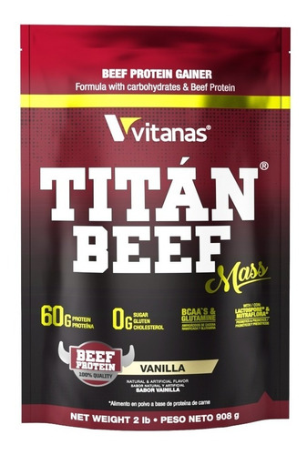 Titan Beef Mass 2lb Hidrolizada - Unidad a $69000