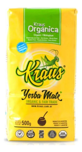 Yerba Mate Kraus Organica X 500grs.