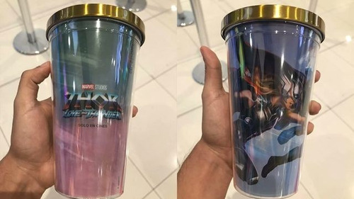 Vaso Thor Love And Thunder Cinepolis Nuevo En Bolsa