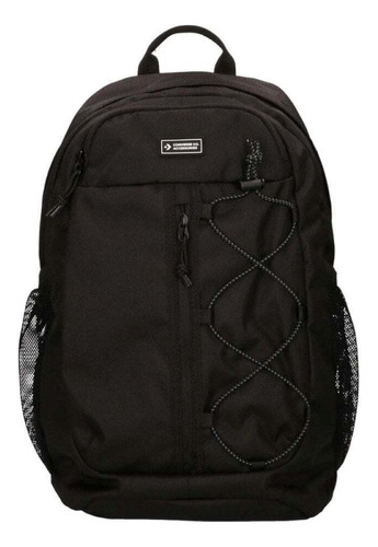 Mochila Converse Transition Backpack Color Negro Diseño de la tela Liso
