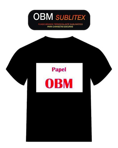 Papel Obm A3 Sublimatico Tecidos Escuros 10 Folhas Sublitex