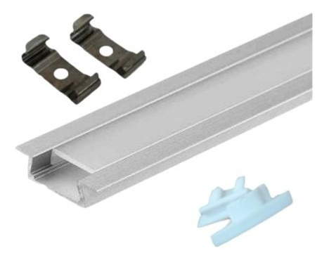 Imagen 1 de 1 de Perfil Empotrable Para Cintas Led 2 Mts