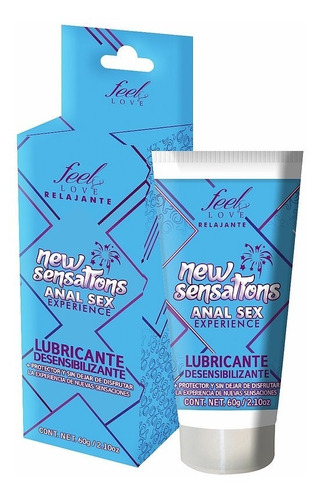 Gel Lubricante Anal New Sensations Base Agua 4 En 1 60ml