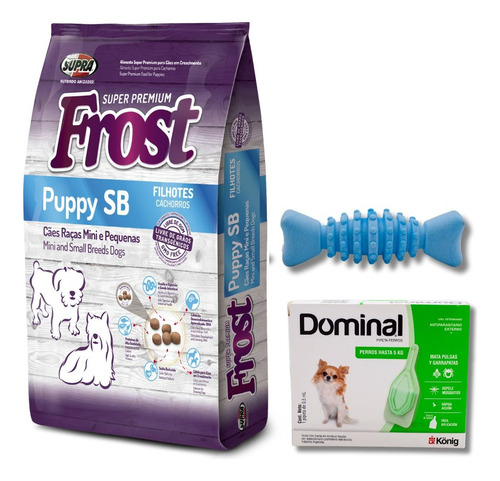 Frost Puppy Razas Pequeñas 10,1 Kg + Dominal + Juguete