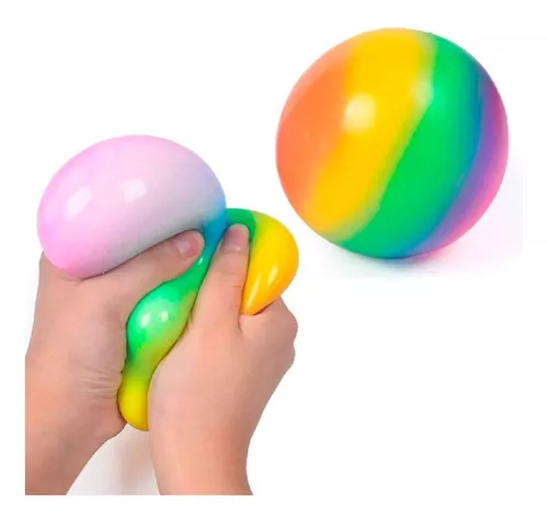 Juguetes de pelota antiestrés que cambian de color para adultos y niños,  pelotas antiestrés, juguetes sensoriales antiestrés para aliviar el estrés