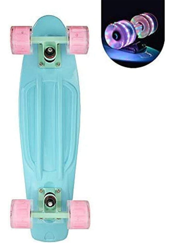 Patineta Cruiser Para Niñas Con Ruedas Con Luz Led, Patineta