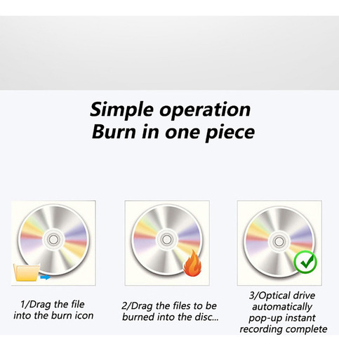Burner Drive, Unidad De Blu-ray, Lector Usb De Cd/dvd Extern