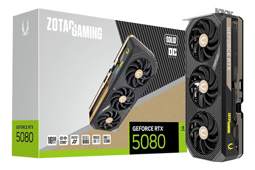Tarjeta De Video Zotac Geforce Rtx 5080 Solid Oc 16gb Gddr7
