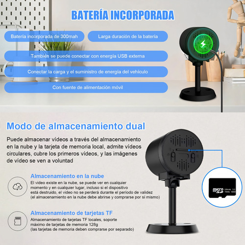 3mp Mini Cámara Espía Anbolm Wifi Hd Cámaras De Seguridad