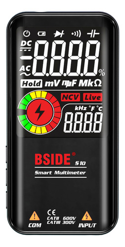 Multimeter Digital Lcd Bside S10 9999 Accounts Ac/dc Voltíme