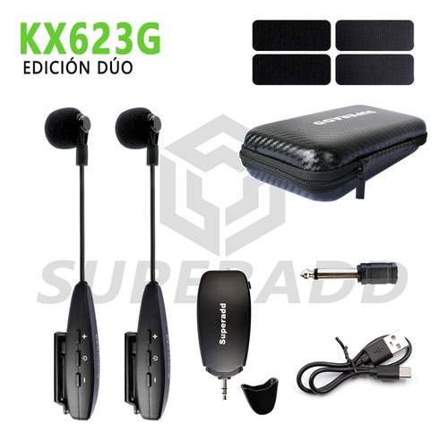 Doble Micrófono Inalámbrico Superadd Kx623g Para Acordeón