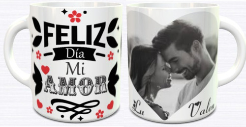 Taza Ceramica Personalizada San Valentin Aniversarios C/foto