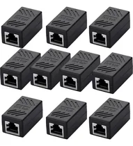 Comprar 10pcs Ethernet Cat5e Rj-45 Adaptador De Conector De Red Lan 
