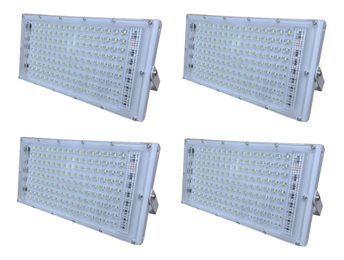 Pack 4 Unidades Reflector Led 200w Bajo Consumo Ext  Ip66