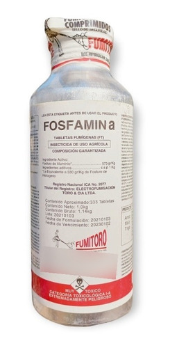 Imagen 1 de 1 de Fosfuro De Aluminio Fosfamina 1kg