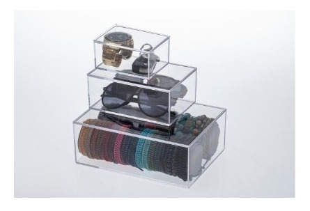 Kit Caixa Organizadora Laços,maquiagem,cosméticos Elegance