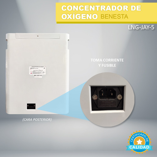 Concentrador De Oxigeno Longfian De Flujo Sencillo Modelo Ja