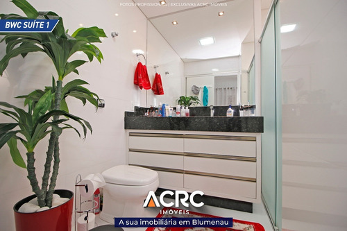 Acrc Imóveis - Apartamento Semi Mobiliado De Alto Padrão Para Venda No Bairro Ponta Aguda - Ap03195 - 34786997