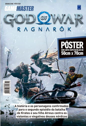 Superpôster Game Master - God of War Ragnarok - Arte C, de Editora Europa. Editorial Editora Europa, capa mole em português, 2022