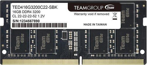 Memoria Ram De Laptop Ddr4 16 Gb 3200 Mhz Team Group