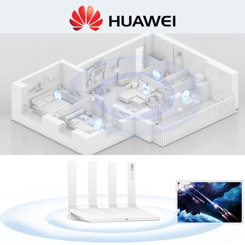 Imagen 9 de 10 de Router Gigabit Wifi 6 Plus 3000mbps, Huawei Ax3 Dual-core