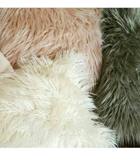 Banqueta Nórdica Cruda Peluda - Tienda Deco Beige