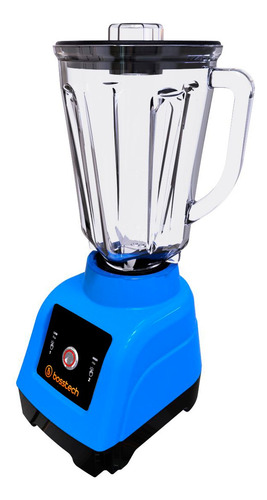 Licuadora 750w Vidrio 2l Touch 3vel Bosstech B4 Azul