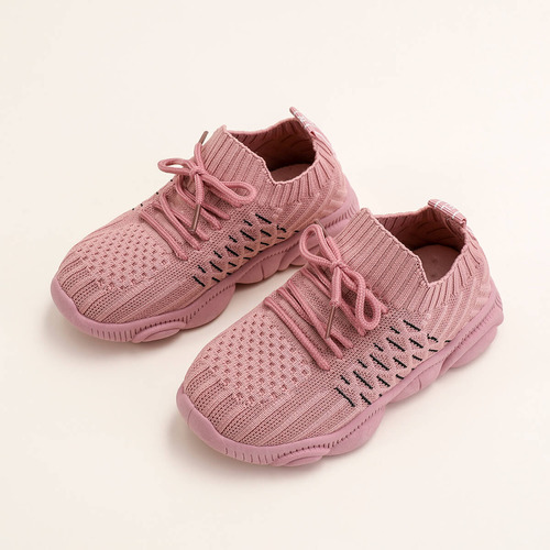 Zapatillas Deportivas Transpirables De Color Liso Para Niños