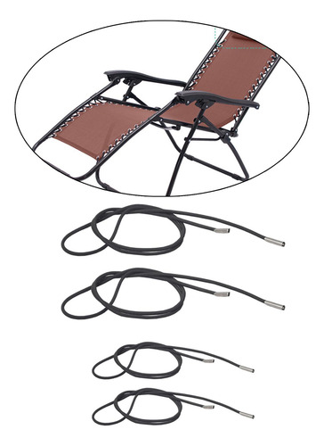 4 Piezas De Cuerda Elástica Para Silla De Jardín, Cuerdas