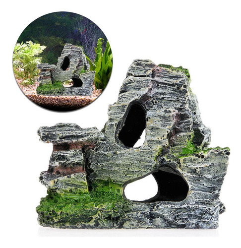 3 Acuario, Montaña, Adorno, Colina, Pecera, Decoración,