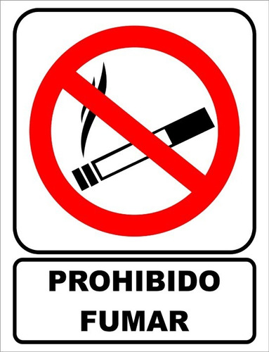 Carteles Prohibido Fumar Vinilo Adhesivo Calco Sticker