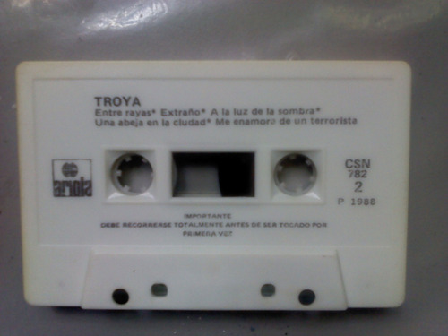 Troya Una Sombra En La Escalera Cassette Raro + Cd Transfer (Usado)