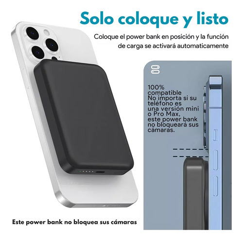 Powerbank Inalámbrico 5000mah Para Iphone Blanco