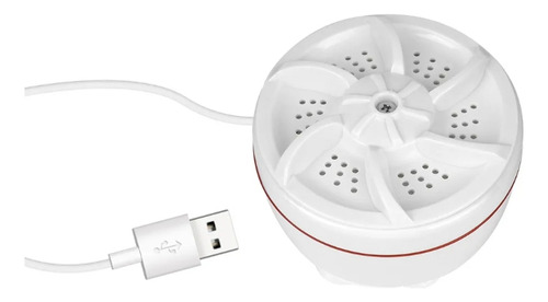 Mini Portatil Turbo Automatico Lavadora Electrica De Viaje Blanco