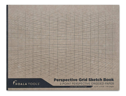Koala Tools | Cuaderno De Perspectiva De Dibujo De 2 Puntos.