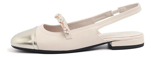Sandalias Baotou Con Lentejuelas De Pvc, Planas, Cómodas