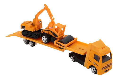 1:64 Trailer Trucks Toy 4pcs Mini Juego De Construcción De A