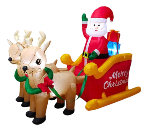 Adorno Navideño Inflable De Papá Noel, Regalo Estilo F