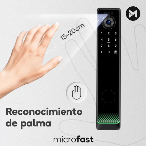 Cerradura Inteligente Wifi Reconocimiento Palma Smart A02p