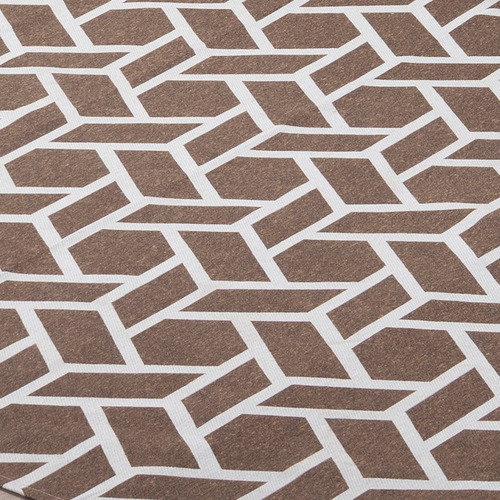 Tapete Jacquard 2,50 X 1,45m Antiderrapante P/ Sala Quarto Comprimento 2.5 M Cor Geométrico Tabaco Desenho Do Tecido Geométrico Largura 1.45 M