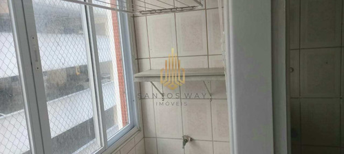 Apartamento Com 1 Dorm, Gonzaga, Santos, Cod: 136 - A136