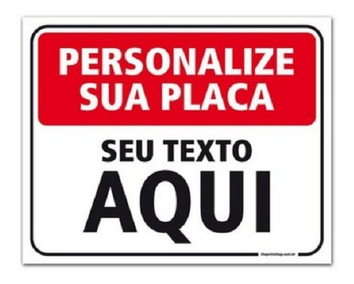 Imagem 1 de 2 de Placa Pvc Personalizada 60x30 Cm