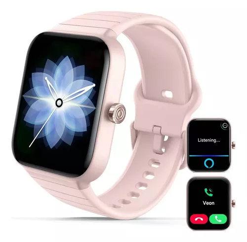 SHANDABULIU Smartwatch, Reloj Inteligente Mujer con Alexa y Llamadas  Bluetooth, 1.8 Smartwatch Mujer, Impermeable IP68, con Monitor De  Frecuencia Cardíaca, etc.(Correa Metal + Rosa) : : Electrónicos